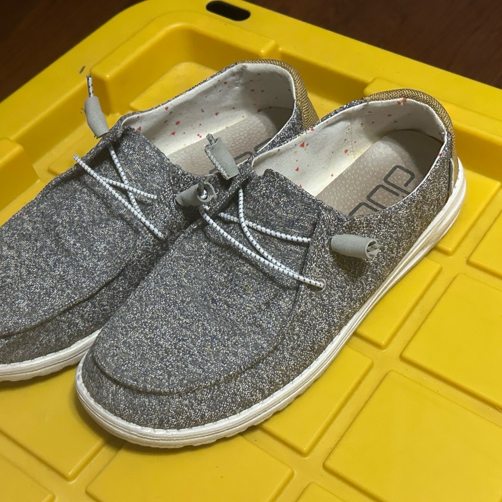 Hey Dude Gray Women's Moccasins 10